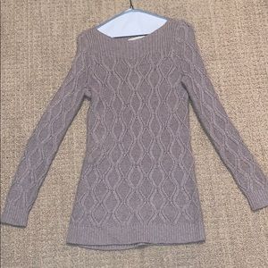 Taupe sweater tunic